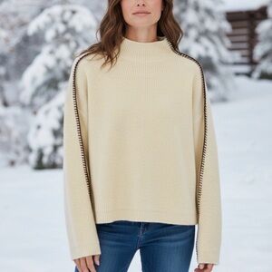 Anthropologie Mock Neck Sweater